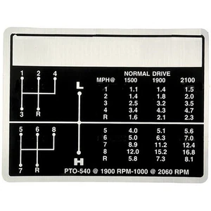 D3NN7B292B 60665 SHIFT DECAL Fits Ford 5000 7000 5600 6600 6700 7600 7700 - Picture 1 of 9