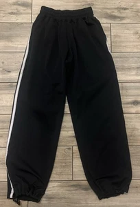 Five Dancewear BLACK striped Track Pants Size YXL - Picture 1 of 3