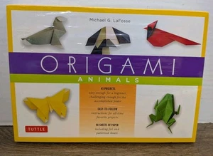 Origami Animals by Michael G. LaFosse PB 2004 Tuttle 45 Projects Craft Kit NEW - Picture 1 of 7