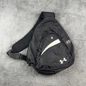 Under Armour Sling Backpack Black Pockets Padded Festival Travel Outdoors - Picture 1 of 14