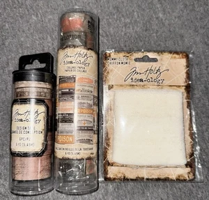Tim Holtz Idea-ology Halloween Set Mumie Stoff Collage Papier Design Band TV1 - Bild 1 von 3