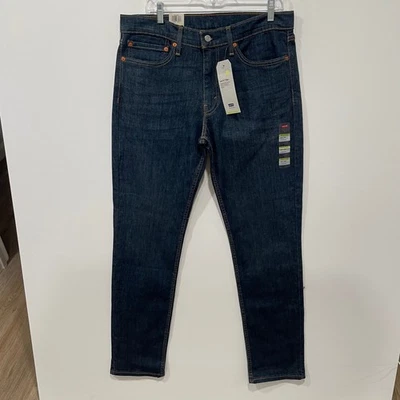 Pantalones de mezclilla elásticos ajustados Levi's 511 para hombre 34x34 rendimiento lavado oscuro Foto 1 de 4