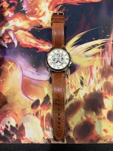 Fossil Men's Grant Automatic ME3027 Leather Mechanical Watch - Picture 1 of 4