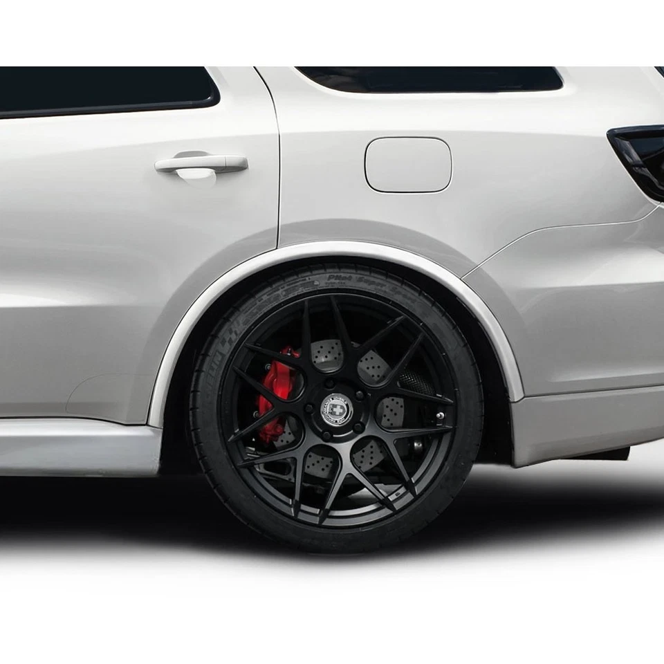 For Dodge Durango 14-24 SRT Look Style Fiberglass Rear Fender Flares Unpainted Foto 1 de 4