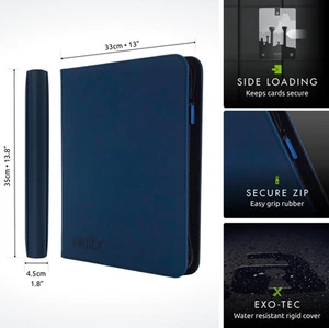Vault X Premium Exo-Tec Zip Ordner 12 Taschen Sammelkarten Album Ordner blau - Bild 1 von 2