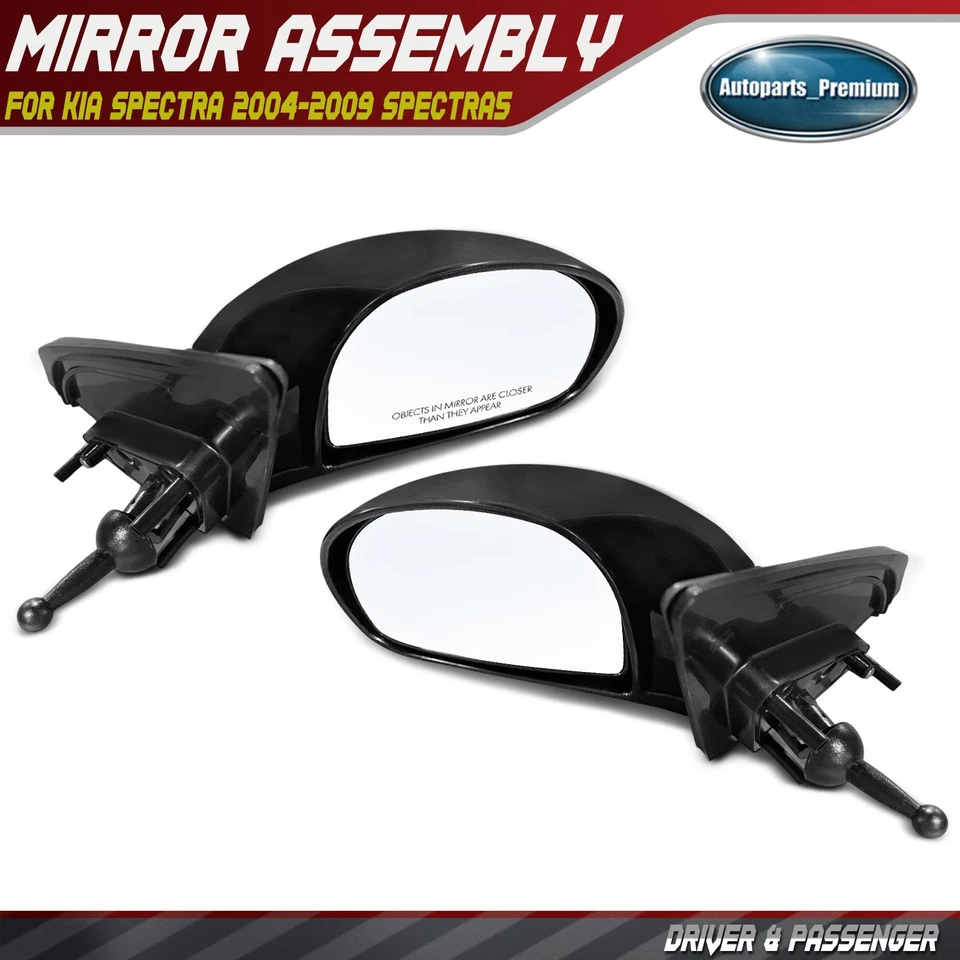 2x Espejo Manual con Plegable Manual Suave para Kia Spectra 2004-2009 Spectra5 05-06 Foto 1 de 4