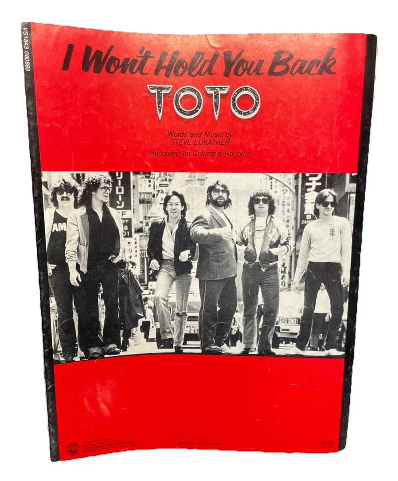 I Won't Hold You Back Toto Sheet Music - Image 1 of 2