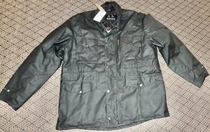 BARBOUR HERREN Sapper Wachsjacke mit Kapuze in Schwarz - Gr. XL (UVP: 465€). NEU - Bild 1 von 2