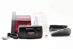 [RARA nunca usada] Cámara fotográfica Olympus μ Mju Zoom Deluxe negra 5 millones aniv - Imagen 1 de 12