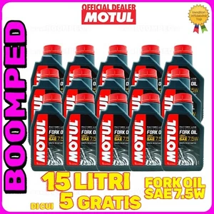 105925 15 LITRI OLIO MOTUL FORK OIL FACTORY LINE MEDIUM 7.5 OLIO FORCELLA 15MO26 - Foto 1 di 5