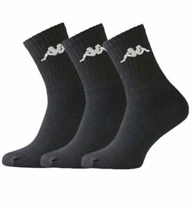 Kappa Soccer 3Pack Authentic  Calcetines Negro Unisex
