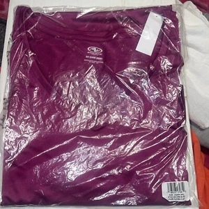 Athletic Works Women's Plus Active V Neck SS TEE Shirt Size 3X Fushia New W/T - Picture 1 of 4