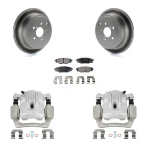 Brake Caliper Coat Rotors Semi-Metallic Pad Rear Kit For Subaru Outback Le - Picture 1 of 7