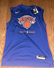 NIKE DRI FIT NEW YORK KNICKS  TEAM ISSUED SHOOTING SHIRT SIZE LT NWT RARE