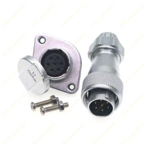 WF16 7 Pin IP67 Bulkhead Waterproof Connector Plug Socket,5A Aviation Connector - Picture 1 of 7
