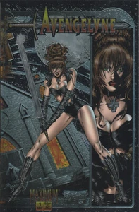 AVENGELYNE #1 (Maximum Press, 1995) NM ~ Wraparound Chromium Cover - Picture 1 of 2