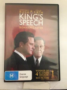 THE KING'S SPEECH - GEOFFREY RUSH, COLIN FIRTH (R4-PAL-LIKE NEW) - DVD #1103 - Imagen 1 de 2