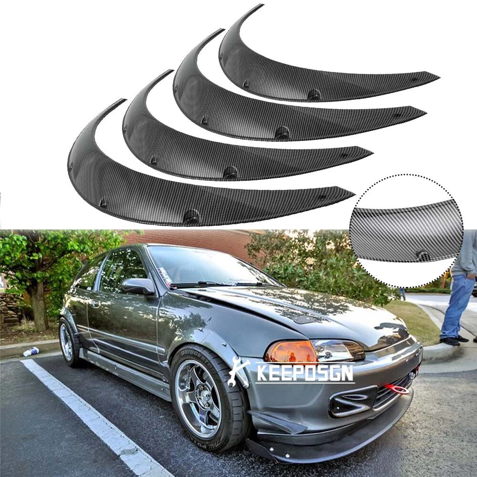 Arcos de rueda extra anchos para guardabarros de fibra de carbono para Volkswagen Bora 2005-2010 Foto 1 de 4