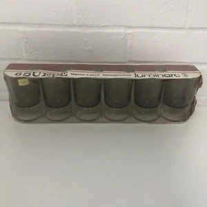 Juego De Colección De 6 Copas De Vino Ahumado Gamuza Luminarc Nº4 Francia Nuevo Precintado - Imagen 1 de 9
