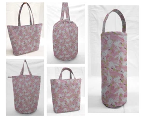 Bolsas de regalo y/o bolsas de mano de tela reutilizables Happy Easter Bunny - Imagen 1 de 7