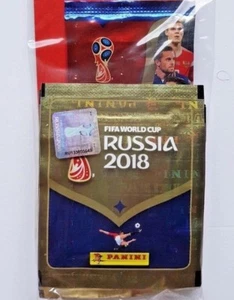 2018 FIFA World Cup Russia, 6 Trading Cards +50 Stickers Panini Value Pack - Picture 1 of 4