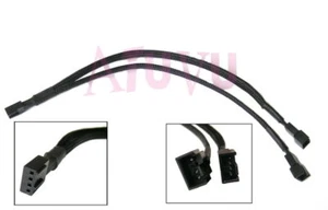 Cable PWM Tressé en Y 4 Broches 4 PIN -> 4 PIN + 3 PIN Ventilateur de boitier - Photo 1/1