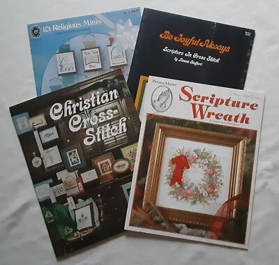 Religious Themed Cross Stitch Pattern Books and Leaflets  - Image 1 of 4