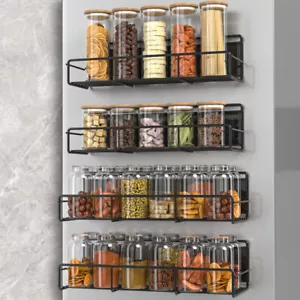 4 Pcs Magnetic Fridge Racks Spice Storage Rack Kitchen Storage Rack Magnetic - Picture 1 of 11