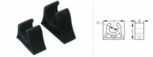 Sea-Lect Designs Stange Aufbewahrung Clips 1-1/4" geformter Gummi (2 Stück) - Bild 1 von 1