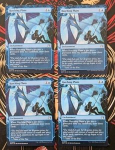 MTG 4 x WILDS OF ELDRAINE Enchanting Tales HATCHING PLANS NM - Picture 1 of 1