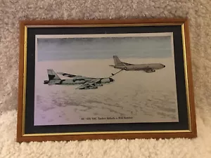 KC - 135 SAC Tanker Refuels A B52 Bomber Incisione Acciaio Inox - Foto 1 di 2