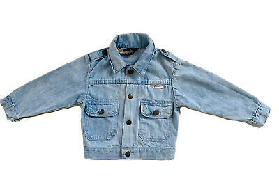 Veste En Jeans LIL WRANGLER Vintage 1960/1970 Kids Denim Jacket Trucker Cow-boy • 69.95€