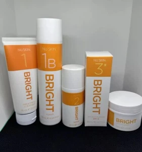 Nu Skin Beauty Set bright Lumispa io Cleanser Toner Serum Am/Pm Moisturizer - Picture 1 of 2