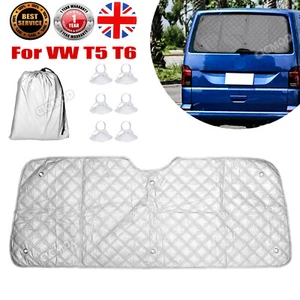For VW T5 T6 Transporter Internal Tailgate Window Screen Black Out Blind Curtain - Picture 1 of 12
