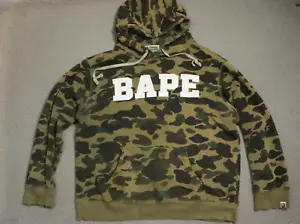 Vintage Bape Hoodie Men Size 2XL Camo Hip Hop Streetwear - Picture 1 of 14