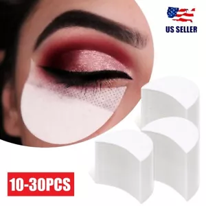 30Pcs Eyeshadow Shields Lint Free Eyeshadow Stencil Gel Pad Under Patches USA - Picture 1 of 13