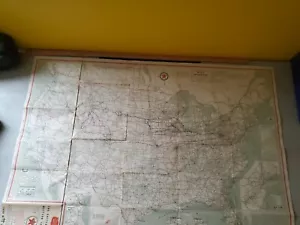 Lote de (2) mapas Texaco Touring Service años 49/50 EE. UU. con Sec Occidental y Costa Atlántica - Imagen 1 de 12