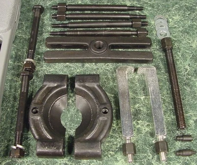 14pc GEAR and BEARING SEPARATOR KIT & Case Heavy Duty Pulley Puller Heat Treated - Image 1 of 2