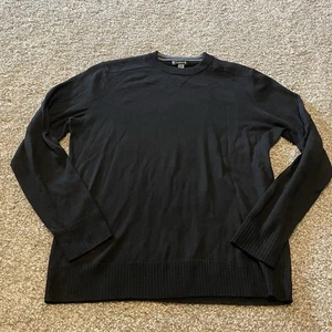 Smartwool Crewneck Sweater Black Medium Outdoor Hiking Classic Casual Base Layer - Picture 1 of 4