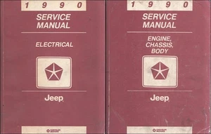 1990 Jeep Shop Manual 2 Volume Set Repair Service Books OEM Original all Jeeps - Picture 1 of 1