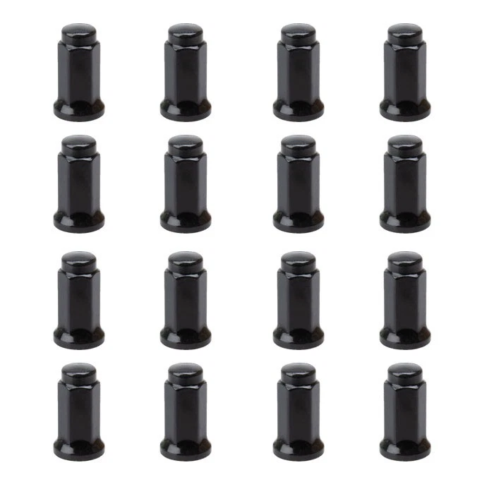 Tusk Flat Base Lug Nut 10mm x 1.25mm Thread Pitch w/14mm Head Black 16 pcs - Image 1 of 1