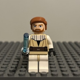 LEGO Star Wars Obi-Wan Kenobi Minifig Clone Wars sw0197 7676 7753 7931 9525 2D