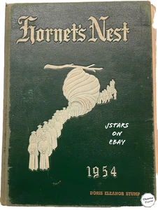 1954 WILSON MEMORIAL HIGH SCHOOL YEARBOOK, THE HORNET'S NEST, FISHERSVILLE, VA - Picture 1 of 7