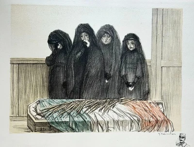 STEINLEN Théophile Alexandre (1859 - 1923) - "La Gloire". 1915. - Photo 1/3