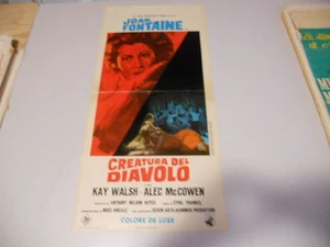 LOCANDINA ORIGINALE CREATURA DEL DIAVOLO JOAN FONTAINE KAY WALSH 1967 !!! - Imagen 1 de 1