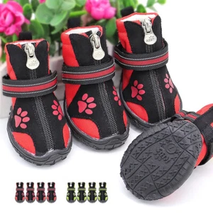 4PCS Waterproof Shoes for Big Dogs Pet Boots Outdoor Shoes Large Dog Anti-slip - Picture 1 of 8