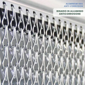TENDA ANTIMOSCHE IN ALLUMINIO CATENA PARAMOSCHE INSETTI TANTI COLORI SU MISURA - Imagen 1 de 22