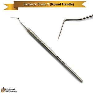 Dental Explorer Probe 9 Teeth Scaling Tartar Remover Scaler Hygienist Tools - Picture 1 of 3