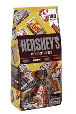 NEW Hershey's Miniatures 180 Pieces Chocolate Candy 1.58kg Bulk Buy Pantry Pack!