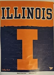 University of Illinois Fighting Illini Retro 27" x 37" Banner Flag Wincraft - Picture 1 of 2